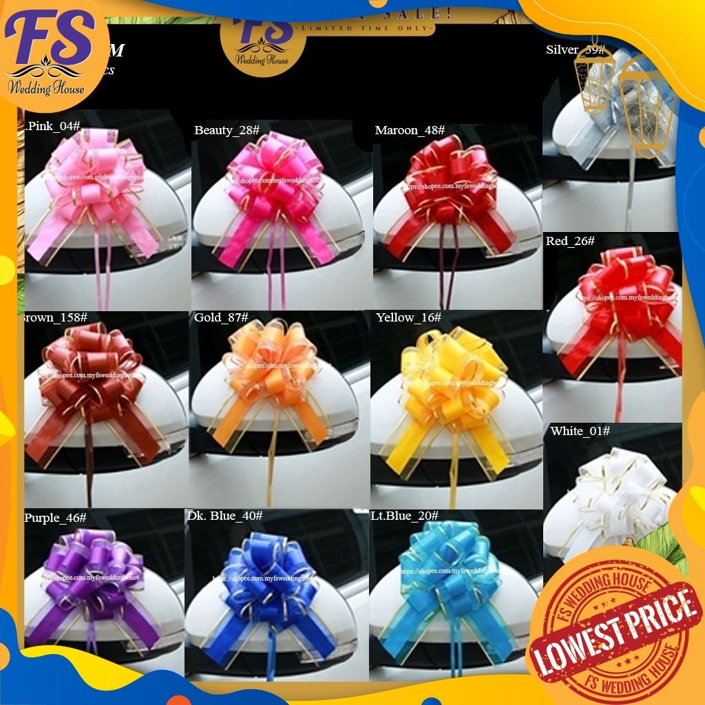 BUNGA RIBEN/RIBEN TARIK/BUNGA RIBEN HANTARAN/DIY ACCESSORIES/RIBBON ...