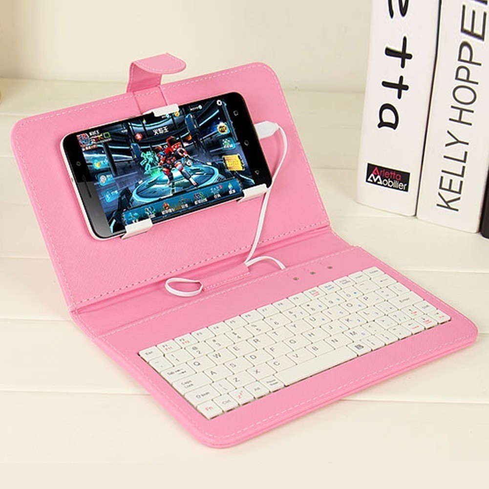 General Wired Keyboard with mouse mice Holster Case Cover for Mobile