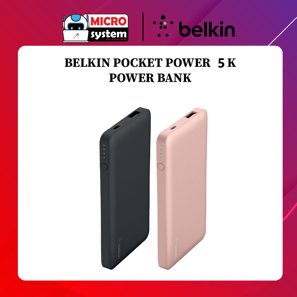 BELKIN POCKET POWER 5K/10K POWER BANK Shopee Malaysia