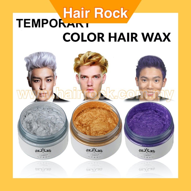 Colour Wax Temporary Hair Colour Hair Dye Washable Shopee Malaysia