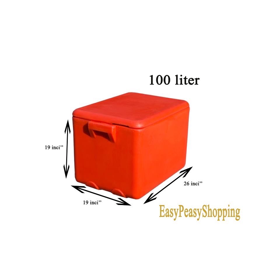 100Liter (I) Heavy Duty Cooler box/Ice box/Ice bucket/Tong ais/Plastic
