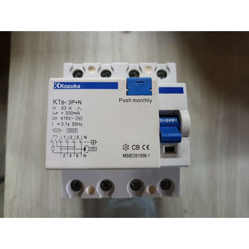 Kozuka ELCB/RCCB 63A residual current circuit breaker 4P | Shopee Malaysia