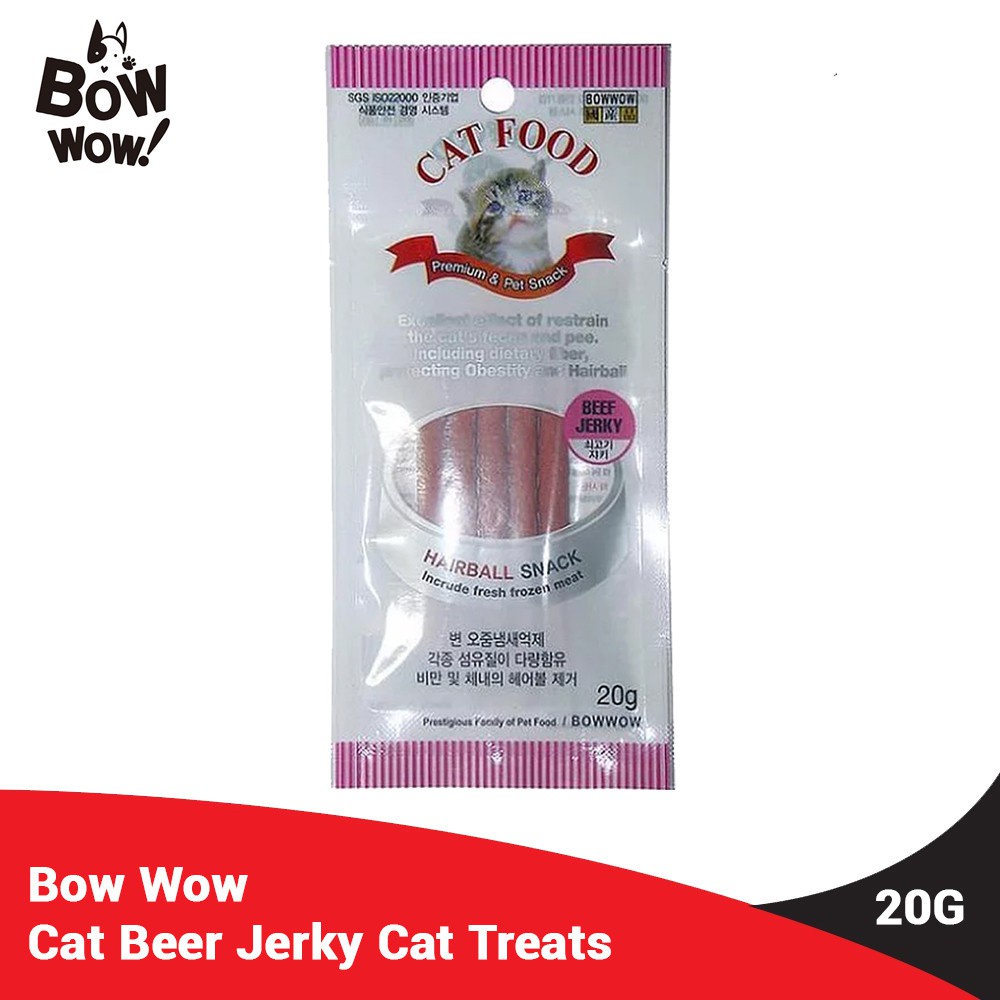 Bow Wow Cat Beef Jerky Cat Treats Food 20G Shopee Malaysia