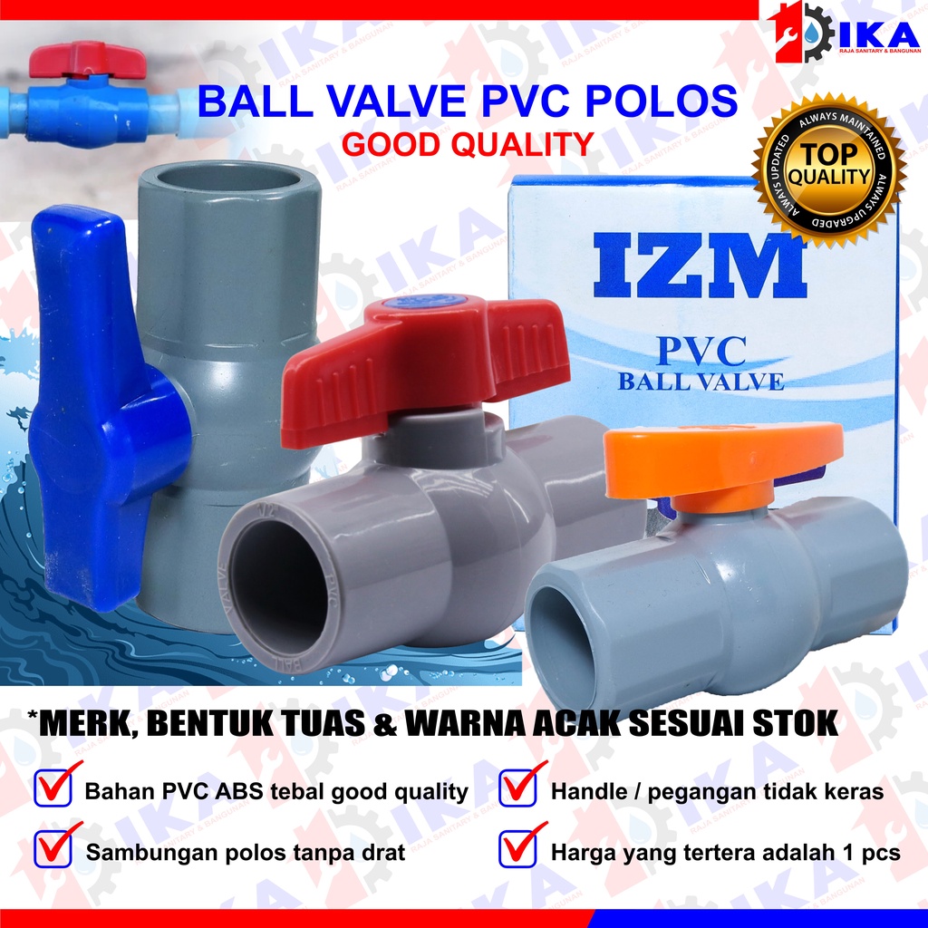 Ball VALVE 1/2 3/4 1inch PVC HPP/STOP Faucet Pipe Ballvalve PVC 1/2 ...