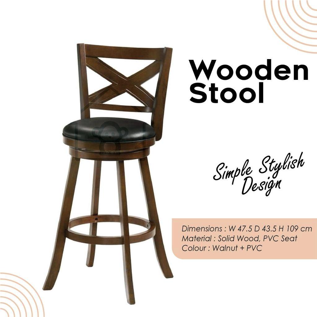 BAR STOOL / COUNTER STOOL WOODEN/BAR CHAIR/SOLID WOOD BAR CHAIR ...