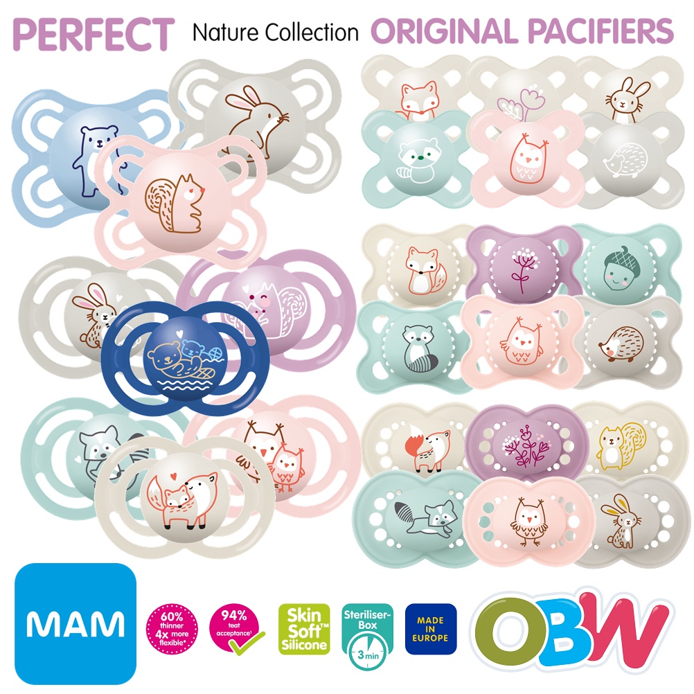 MAM Baby Pacifier | Nature Collection Baby Soother (Original /Perfect ...
