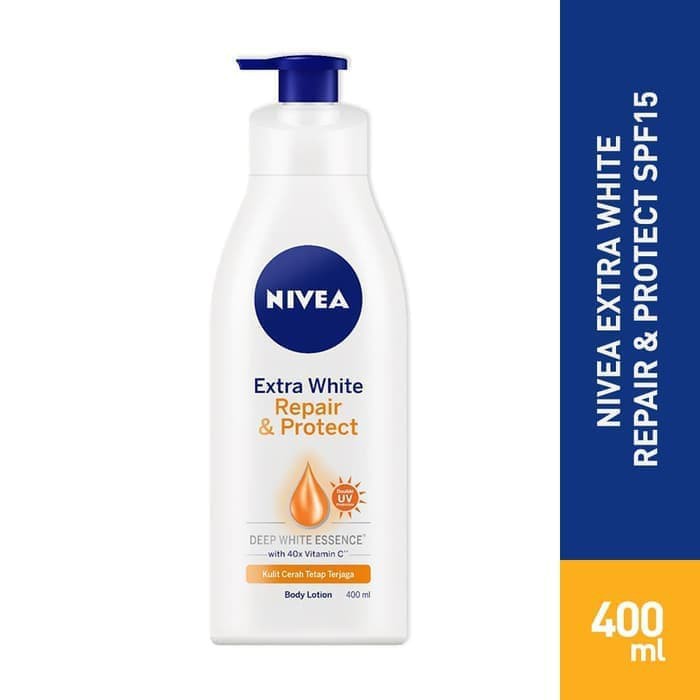 Nivea Body Lotion Extra White Repair And Protect Spf15 400ml Shopee