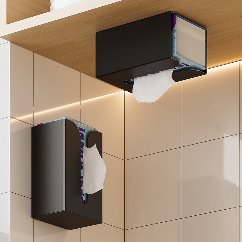 Aluminum Wallmounted Tissue Box / Paper Towel Holder Rack / Free