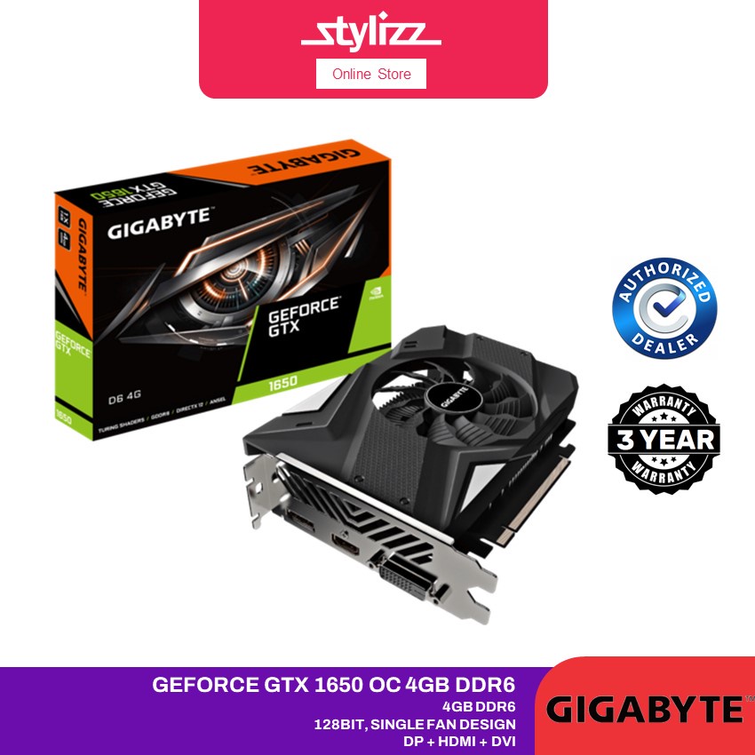 Gigabyte gtx 1650 oc best sale 4gb ddr6