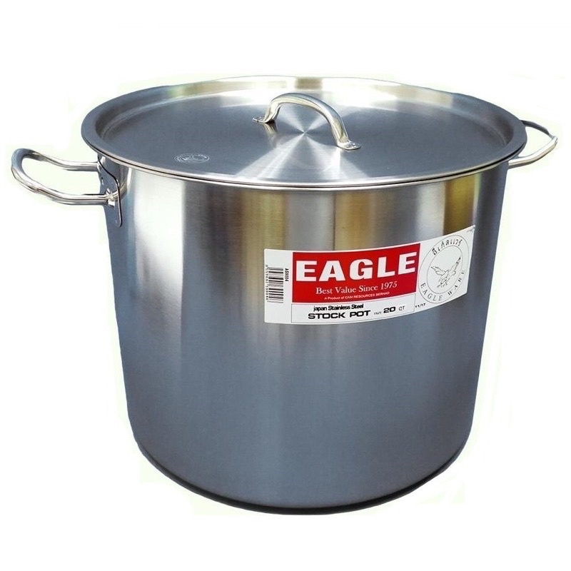 Eagle Stainless Steel Stock Pot / Cooking Pot / Periuk Shopee Malaysia