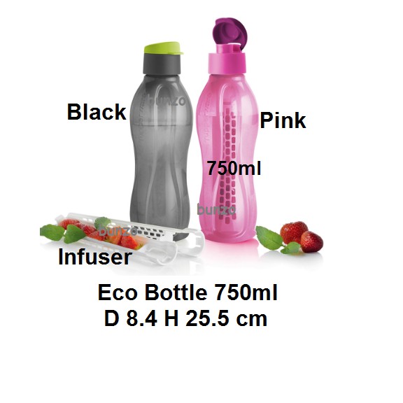 Tupperware Eco Bottle 750ml / Infuser / Pouch - 1pc | Shopee Malaysia