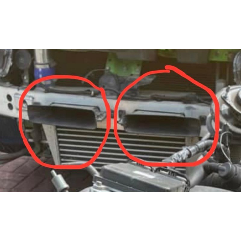 Duct bumper air guider intercooler CTR Mitsubishi lancer evolution 10