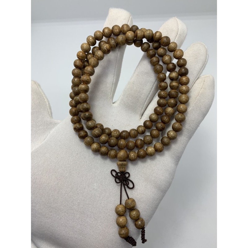 马来西亚野生沉香念珠6mm 108颗Malaysia Wild Agarwood Rosary Beads 6mm 108beads ...