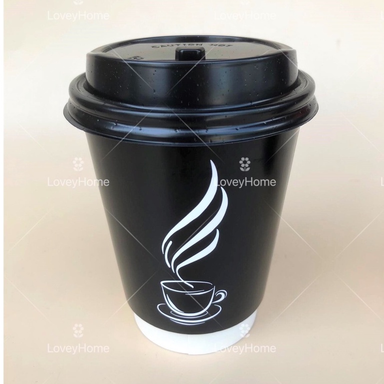 100pcs 8oz 12oz Paper Cup Disposable Drinking Cup Coffee Cup Cawan ...
