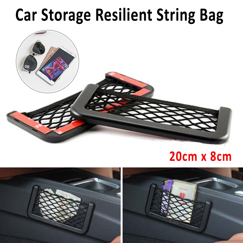 Easy Installation Universal Black Car/Motor Resilient String Bag Strong ...