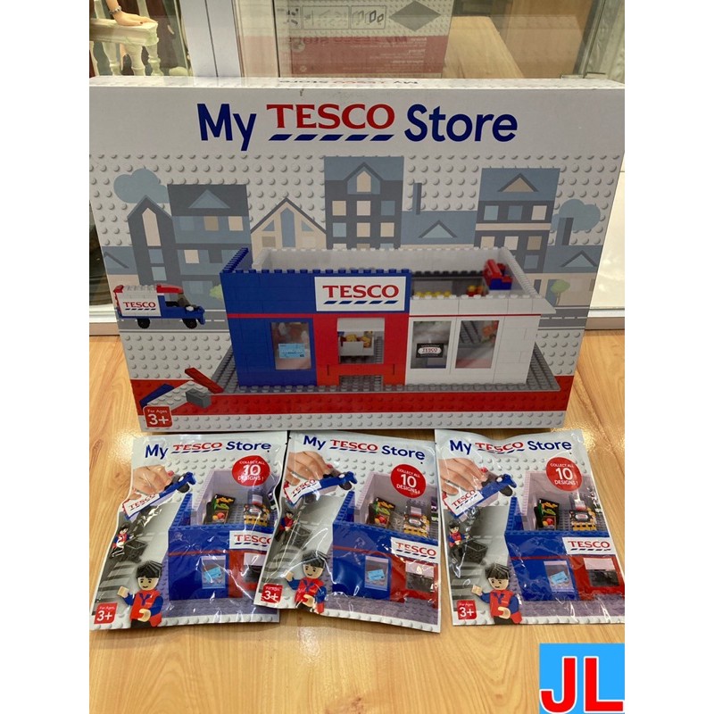 Tesco Store building block mini pack Shopee Malaysia