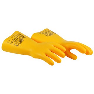 Guanti Elettroisolanti Secura RELSEC-5, Classe 0 (5 KV), In Lattice, 10 Paia, Colore Giallo – EN60903 - 3