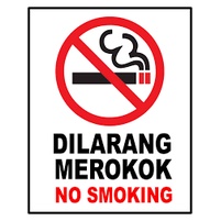 Sticker No Smoking 8'' x 11'' | Shopee Malaysia