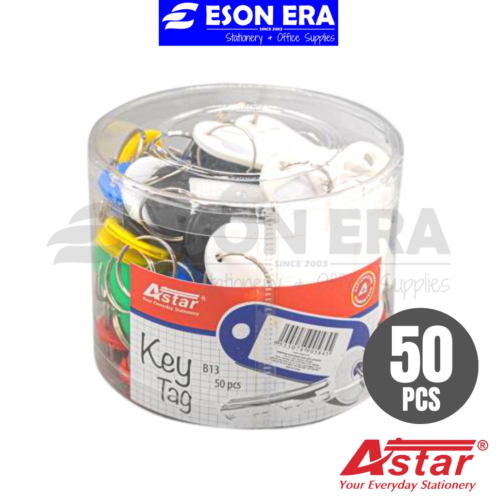 Astar Key Tag B13 50pcs/drum Key Chain Tag Kunci Keychain | Shopee Malaysia
