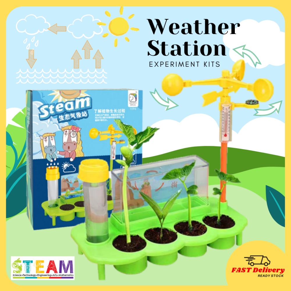 Science Experiment Educational Toys DIY toys plants ecological Weather  Station STEAM STEM Toys/ Mainan Pendidikan Sains