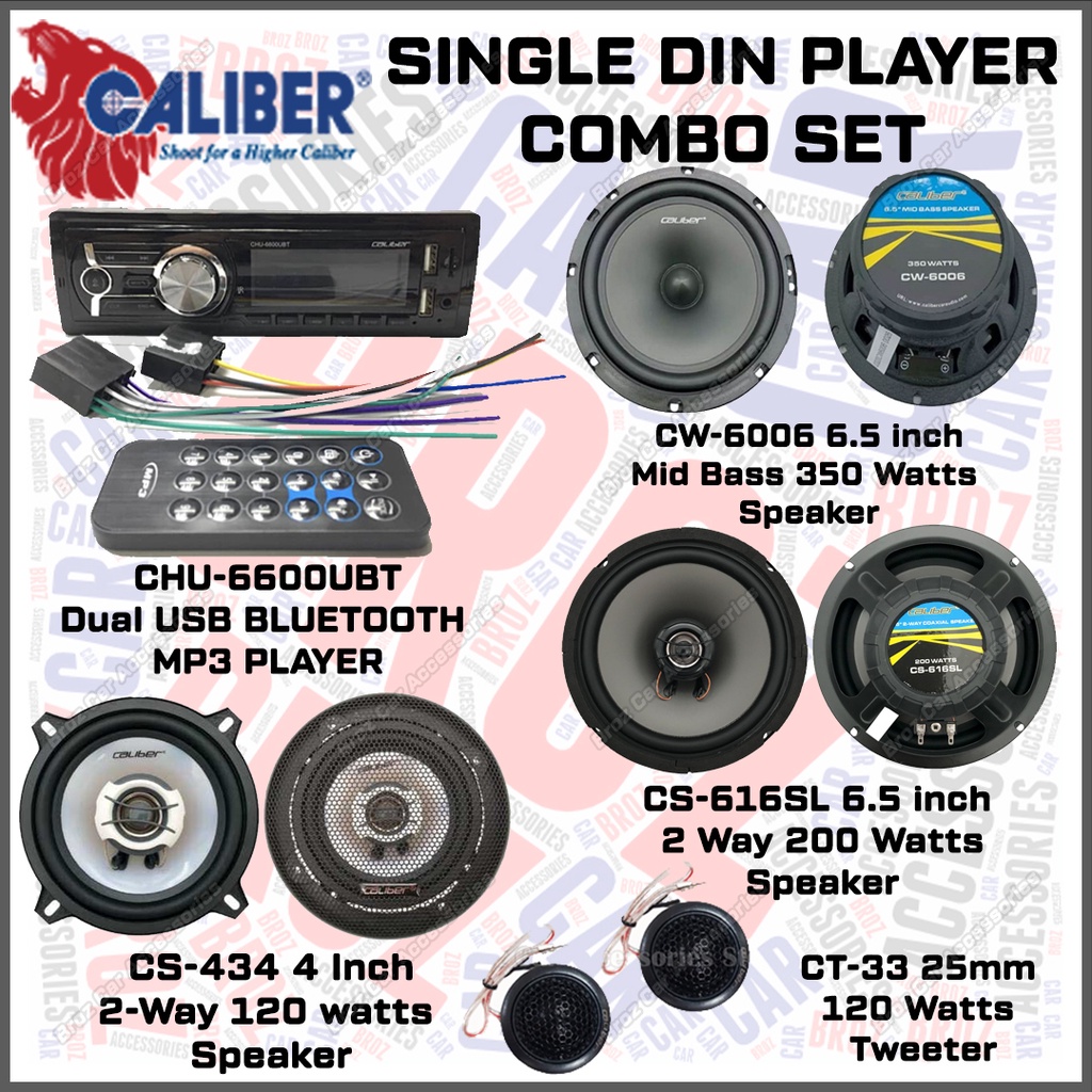 🔊CALIBER SERIES Player Combo Set🔊-CHU-6600UBT Bluetooth USB MP3 Player ...