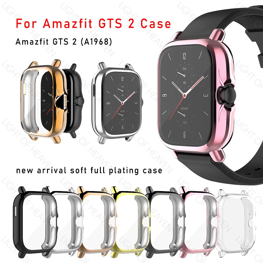 for Amazfit GTS 4 3 2 2e A1968 full soft plating case clear TPU casing ...