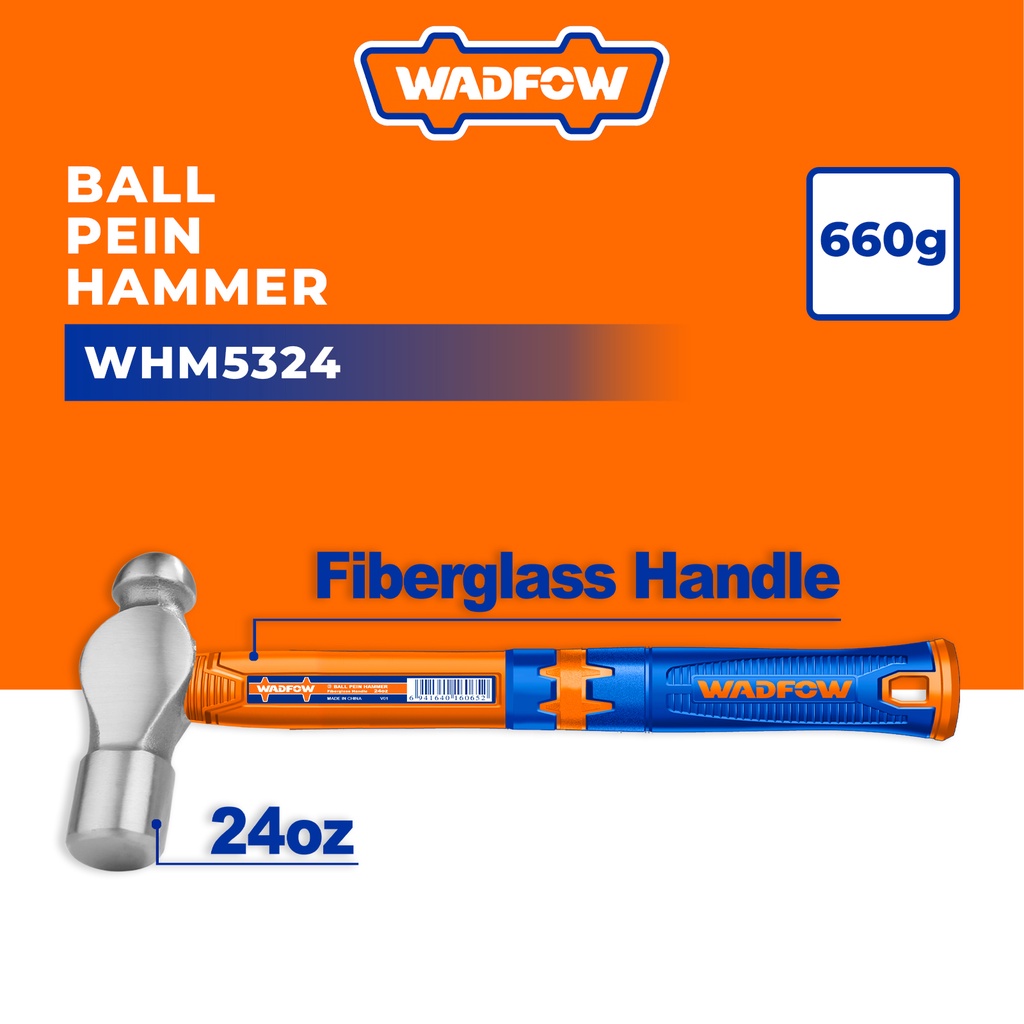 Groz Ball Pein Hammer/Fiberglass Handle - One Stop Procurement