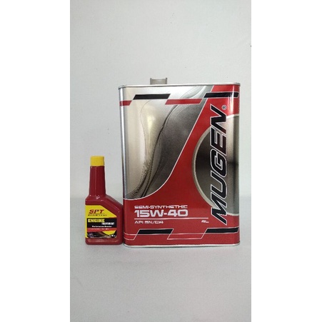 MUGEN ENGINE OIL 15W40 SN/PLUS CI4 Semi Synthetic -4L (Free Engine ...