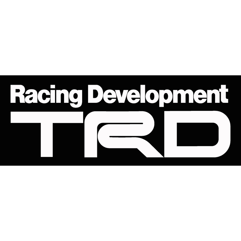 2pcs TRD Toyota Racing Developement Car Sticker Decal Vinyl Toyota JDM ...