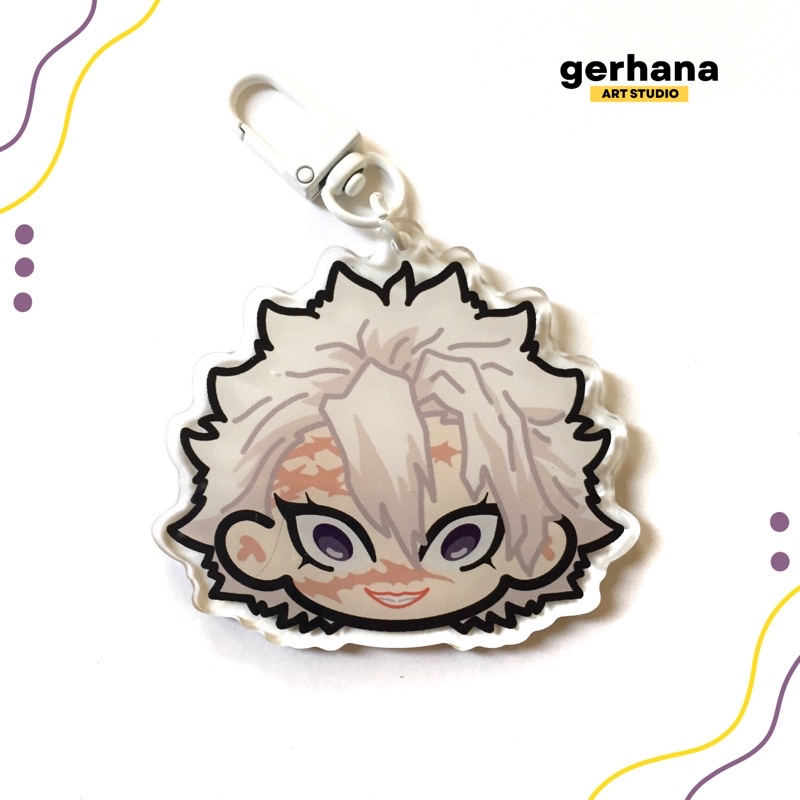 Demon Slayer Hashira Chibi Acrylic Keychain | Rengoku, Himejima, Giyuu ...