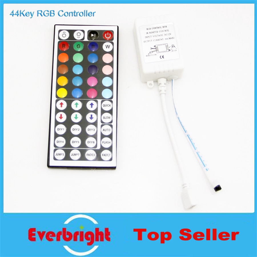 12V 44 Keys RGB LED Controller IR Remote Controller Infrared Controller ...