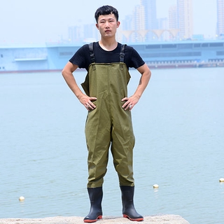 Good Quality】Fishing Pants Waterproof Pants Wader Rain Pant Belt