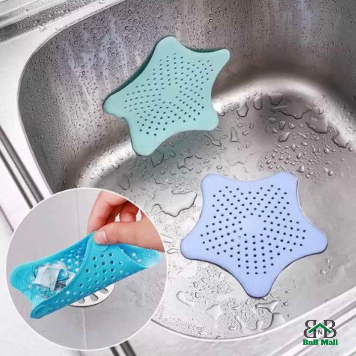 1pcs Star Shape Bathroom Drain Hair Catcher Kitchen Silicone Sink ...