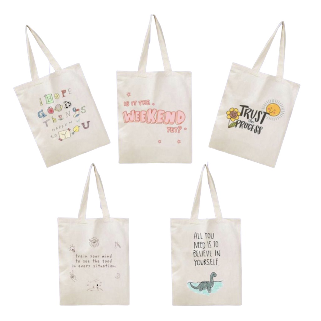 Tote bag aesthetic shopee new arrivals