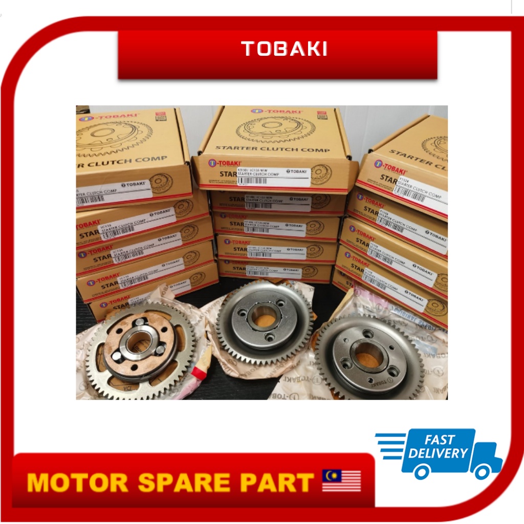 TOBAKI STARTER ONE WAY WITH GEAR COMP LC135 LC135 5S FZ150 Y15 Y15ZR