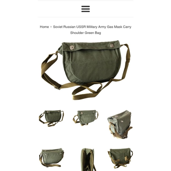 Vintage WW2 USSR military sling bag Shopee Malaysia