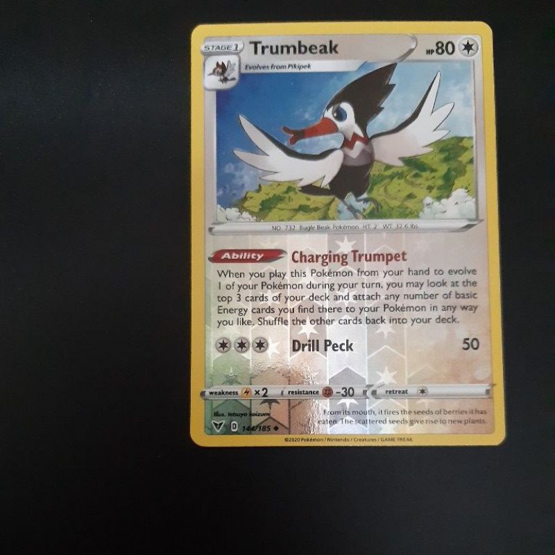 Pokemon card TCG: Pikipek & Trumbeak 144/185 (REVERSE HOLO) 100% Original Pokemon  Cards | Shopee Malaysia