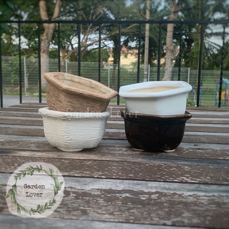 Ceramic Pot Pottery Clay Pot Flower Pot 陶盆花盆 Pasu Seramik Pasu Bunga ...