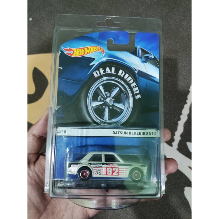 [ORIGINAL] HOT WHEELS | 71 DATSUN BLUEBIRD 510 HW REAL RIDERS (WHITE ...