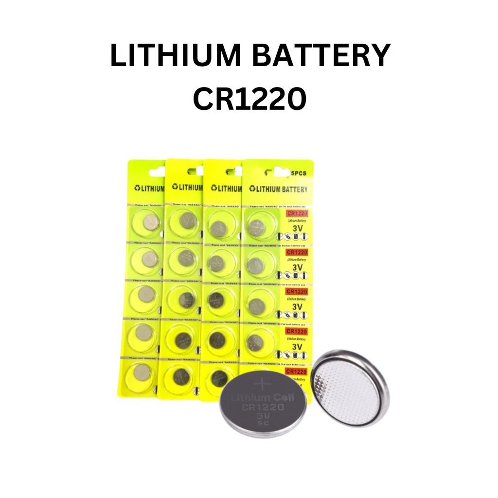 LITHIUM BATTERY CR1220 - CMOS BATTERY | Shopee Malaysia