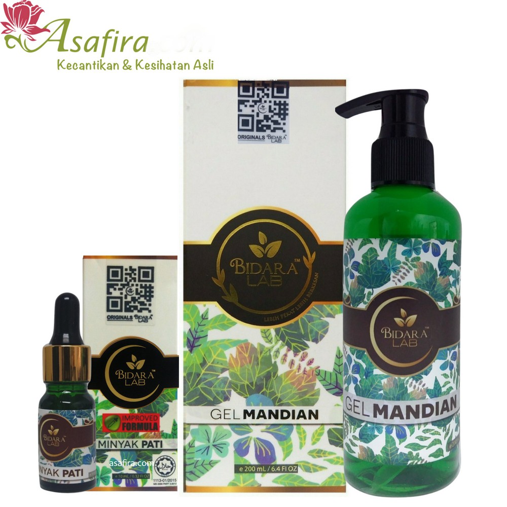 Bidara Lab Gel Mandian 200ml + Minyak Pati 10ml | Shopee Malaysia