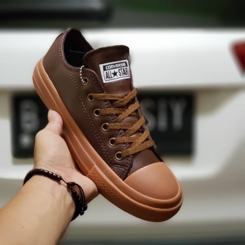 Converse All Star Leather Shoes Import Shopee Malaysia