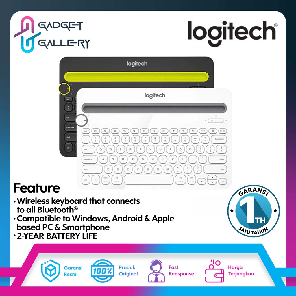 Logitech K480 Multi Device Wireless Keyboard Shopee Malaysia