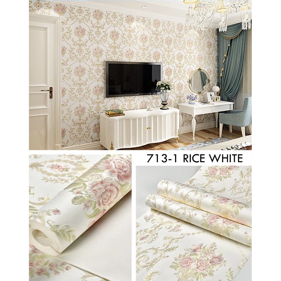 Ready Stock！Lowest price！3D self-adhesive wallpaper wall paper bedroom ...