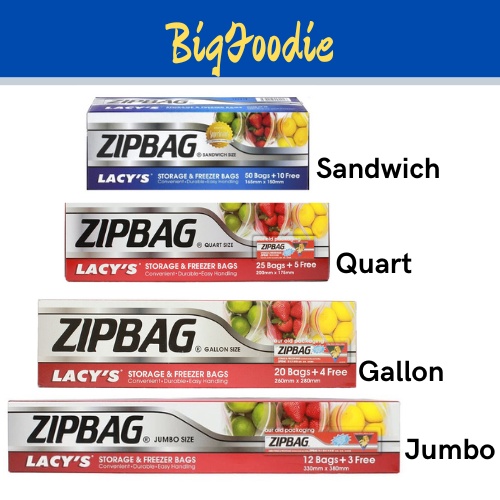 [BFD] Lacy's Zipbag Storage & Freeze Bag | Shopee Malaysia