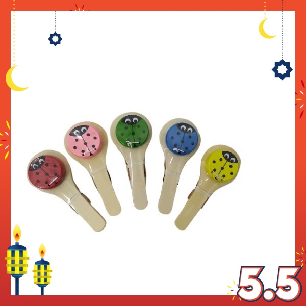 Wooden Ladybug Rattle 2 Sided(6*13*3cm) Shopee Malaysia