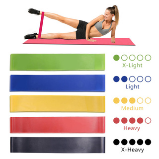 5pcs Random Color Yoga Fitness Resistance Band Gym Exercise Workout Body