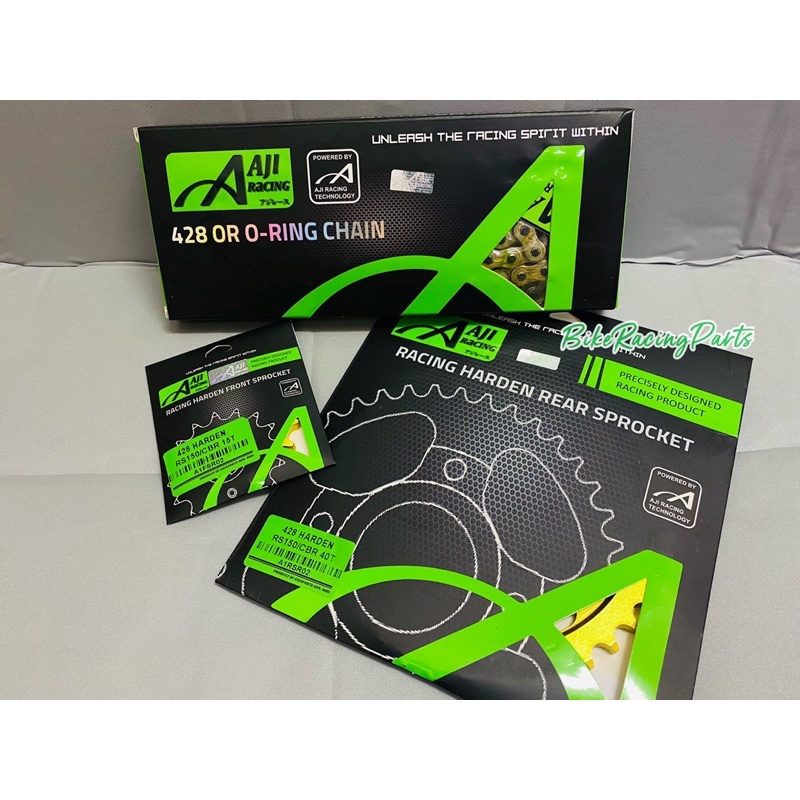 🔥AJI Racing [ 428H ] RS150 RSX 150 Sprocket + Chain Rantai VALUE SET🔥 ...