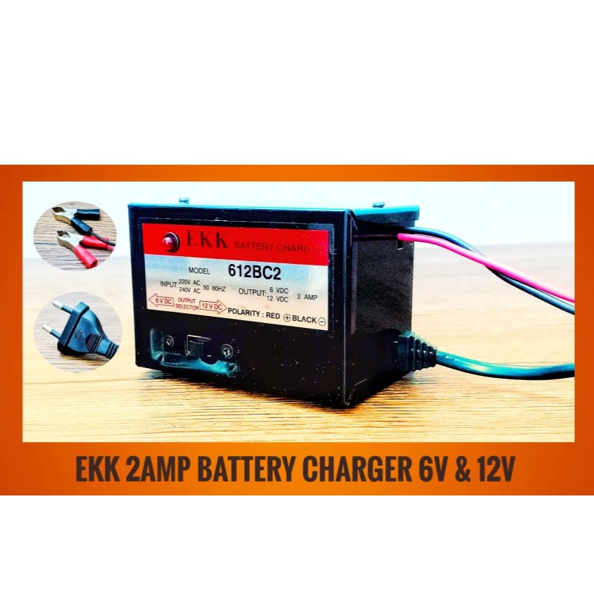 Battery Charger - 220-240v AC Input - 12v DC, 7 A Output