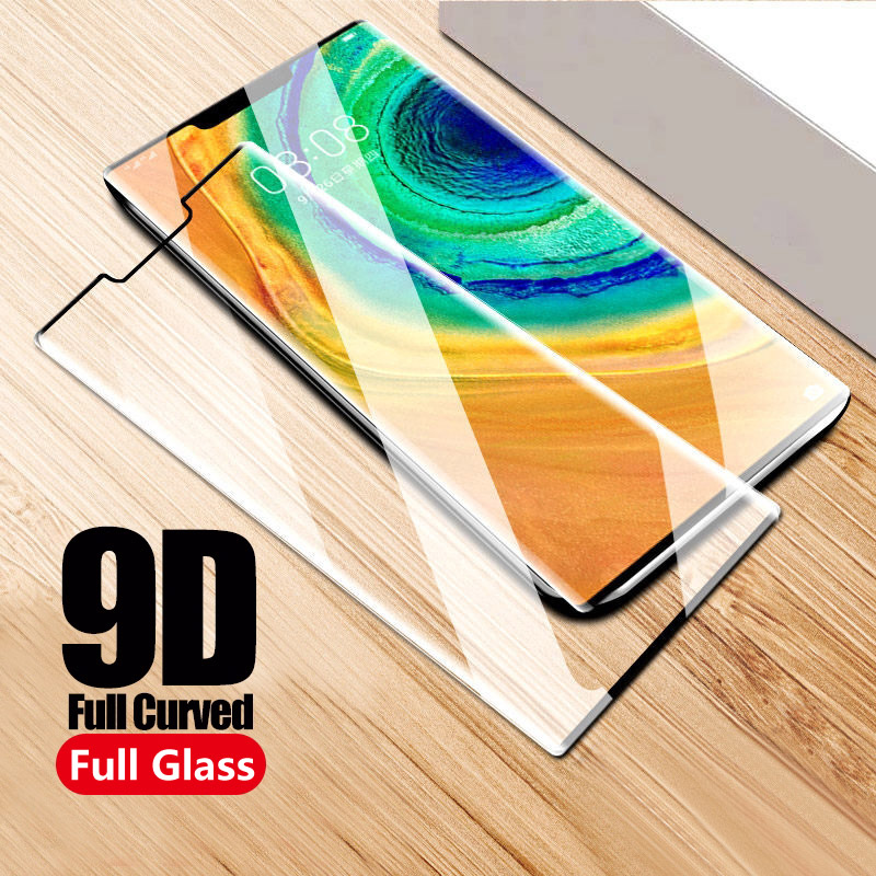 Protecteur D'écran Verre Trempé Full Cover Pour Huawei P40 - Bordure Noire, Anti-rayures Et Anti-chocs